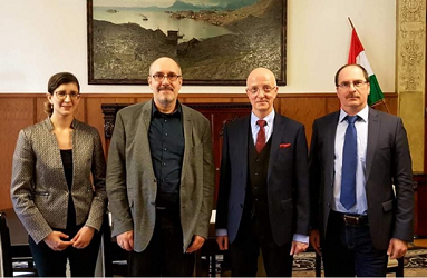 Dr. Berkes Lilla, PhD., Prof. Dr. Dr. h.c. Herbert Küpper, Prof. Dr. Varga Zs. András, Prof. Dr. Patyi András